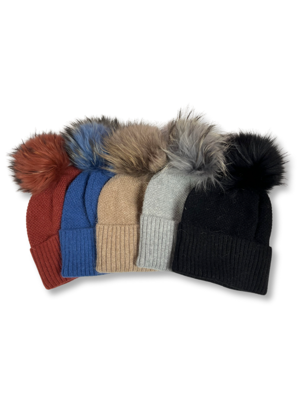 The Bella Fur Pom Hat